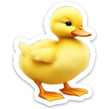 baby duckling sticker
