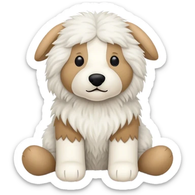 Jellycat sheepdog stuffed animal sticker