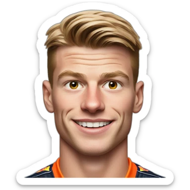 realistic photo of max verstappen sticker