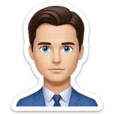 Matt Bomer with blue eyes sticker