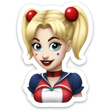 Sailor moon harley quinn  sticker