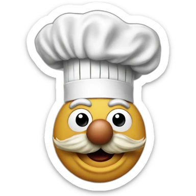 swedish chef muppets face sticker