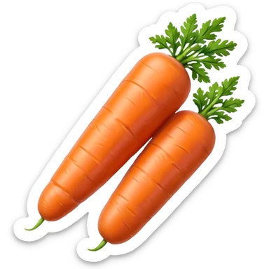 carrot orange vienna sausages sticker
