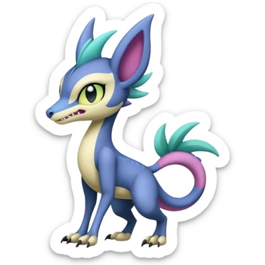 Badass edgy cool realistic Meloetta-Sergal-Cresselia-Palkia-Stitch-Fakémon-creature-hybrid sticker