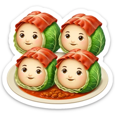 cabbage rolls romanian sticker