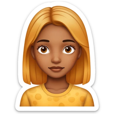 Hyperpigmentation girl sticker