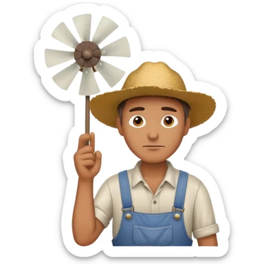  Ek Kisan garmi se bahut pareshan tha...
Pankha bhi kaam nahi kar raha tha...
"Kaash main hawa mein udta!" – Kisan ne kaha sticker