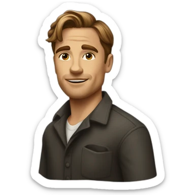 jack dawson as an artist sticker