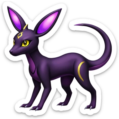 Salazzle-Umbreon-Fakémon-hybrid-creature (full body)  sticker