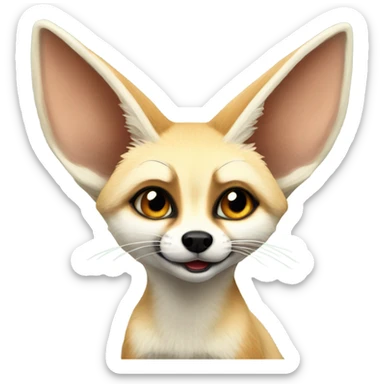 cutw fennec fox sticker