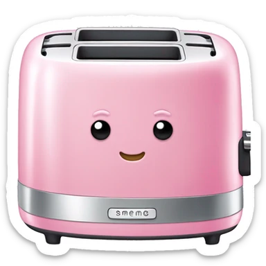 Pink SMEG toaster sticker
