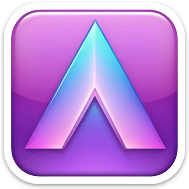 glitter cian and purple staight sticker