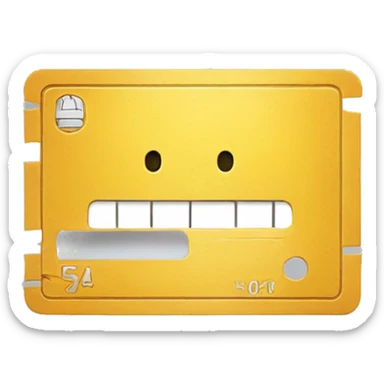 Maquina de cartão de credito sticker