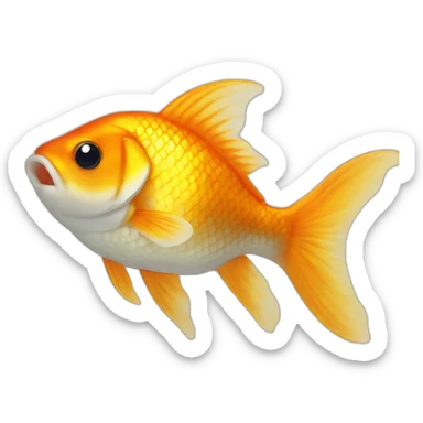 A derpy goldfish sticker
