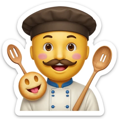 rédige moi un smiley qui donne envie de restaurant et de brasserie sticker