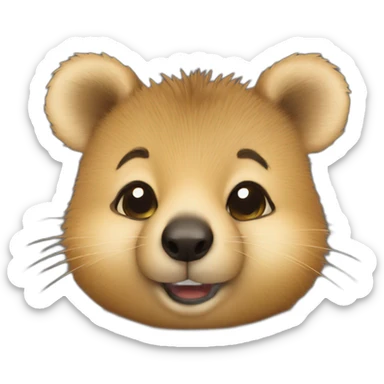 cute comic quokka sticker