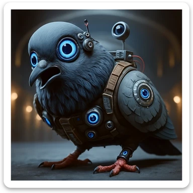 Edit the character in the reference image to have a surprised expression, keeping the original style, outfit, and colors exactly as in the reference image. sticker