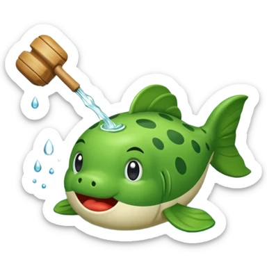 Génere moi un émogie qui fait réferance au poisson d'eau douce qui est "Le Brochet" sticker