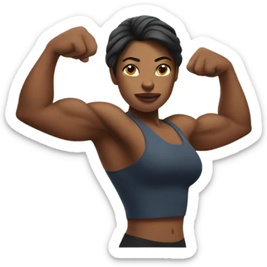 Braços fortes músculo mulher  sticker