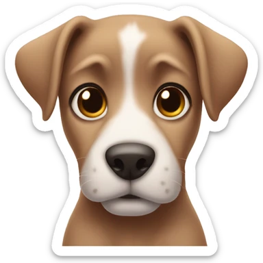 Heart bigger puppy eyes sticker