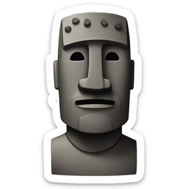 Moai fino sticker