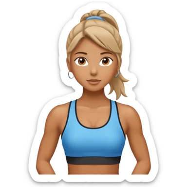 Fit girl body sticker