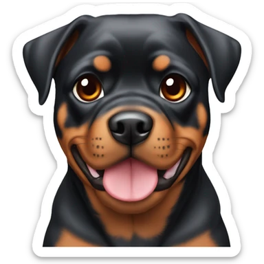 Doberman pug Rottweiler tiger silver red black with cropped ears pricked ears sticker