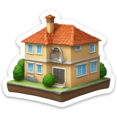 Casa para  el logo de una inmobiliaria sticker