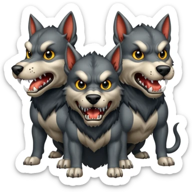 The three headed hound, cerberus sticker