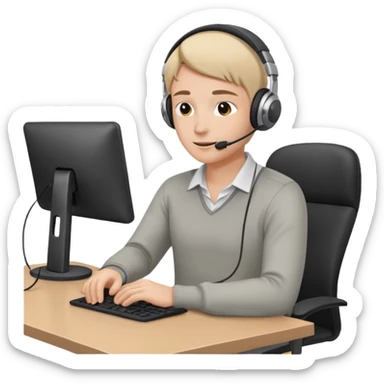 pausa activa en oficina sticker