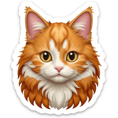a newborn mainecoon sticker