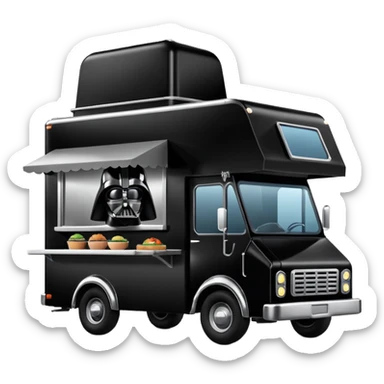 Darth Vader’s dream house food truck  sticker
