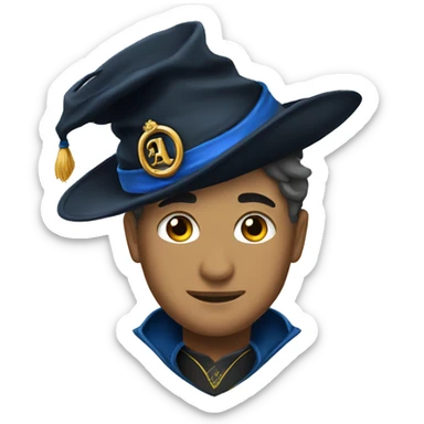 a magican hat ravenclaw sticker
