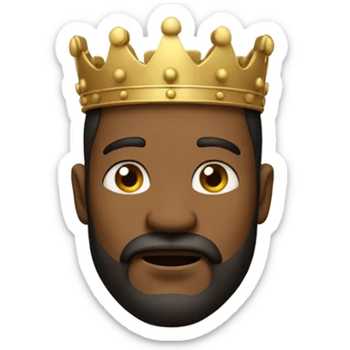 n induan king sitted in attitude sticker