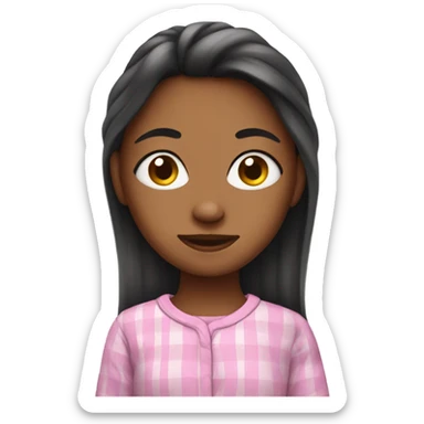 girl wearing pjs sticker