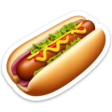 Hot dog sticker