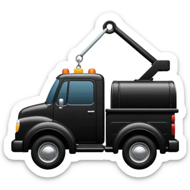 towing street  icon, shilloute sticker