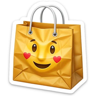 empty shoping bag sticker