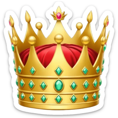 create an icon of an emperor crown with amazing details and looks insane sticker