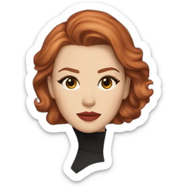 Scarlett Johansson as natasha romanov sticker