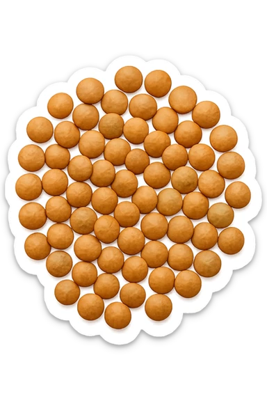 lenticchie viste dall'alto sticker