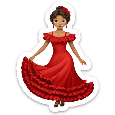 Flamenco dancer sticker