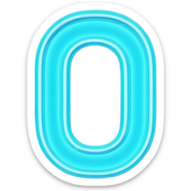 futuristic glowing neon “100” sign, purple and cyan glow, dark background sticker