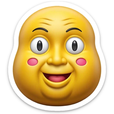 Cinematic Realistic Botero Sculpture Pop Culture Emoji, featuring an exaggerated, whimsical portrayal inspired by the famed sculptor rendered with dynamic textures and vibrant, artistic lighting. sticker