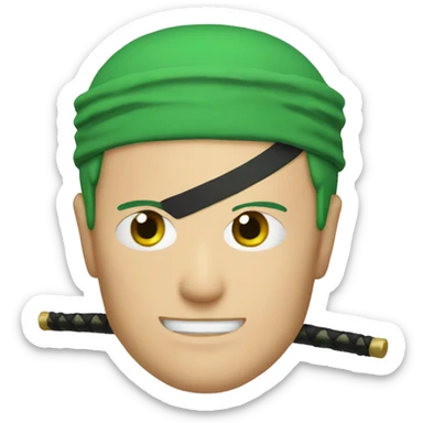 Zoro from ont piece sticker
