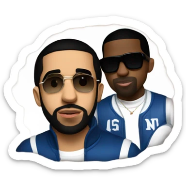 Drake with P-Diddy sticker