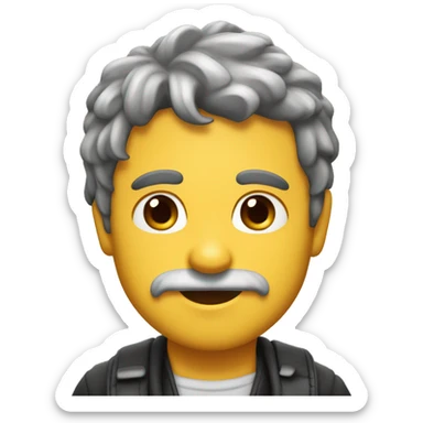 cerva e ragazzo biondo riccio sticker