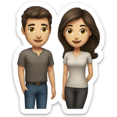 a-shaved-man-with-short-length-dark-hair-kissing-a-woman-with-long-brown-hair sticker