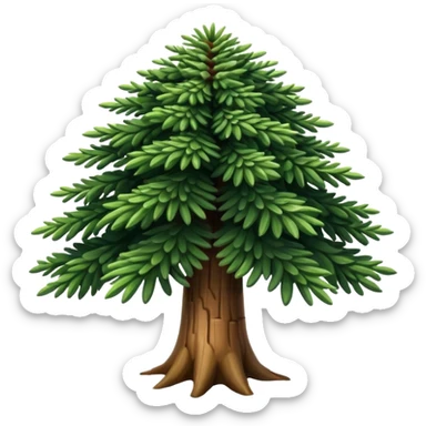 A Brazilian araucaria tree with extended branches sticker
