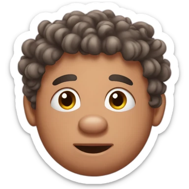 pig-with-curlyhair sticker